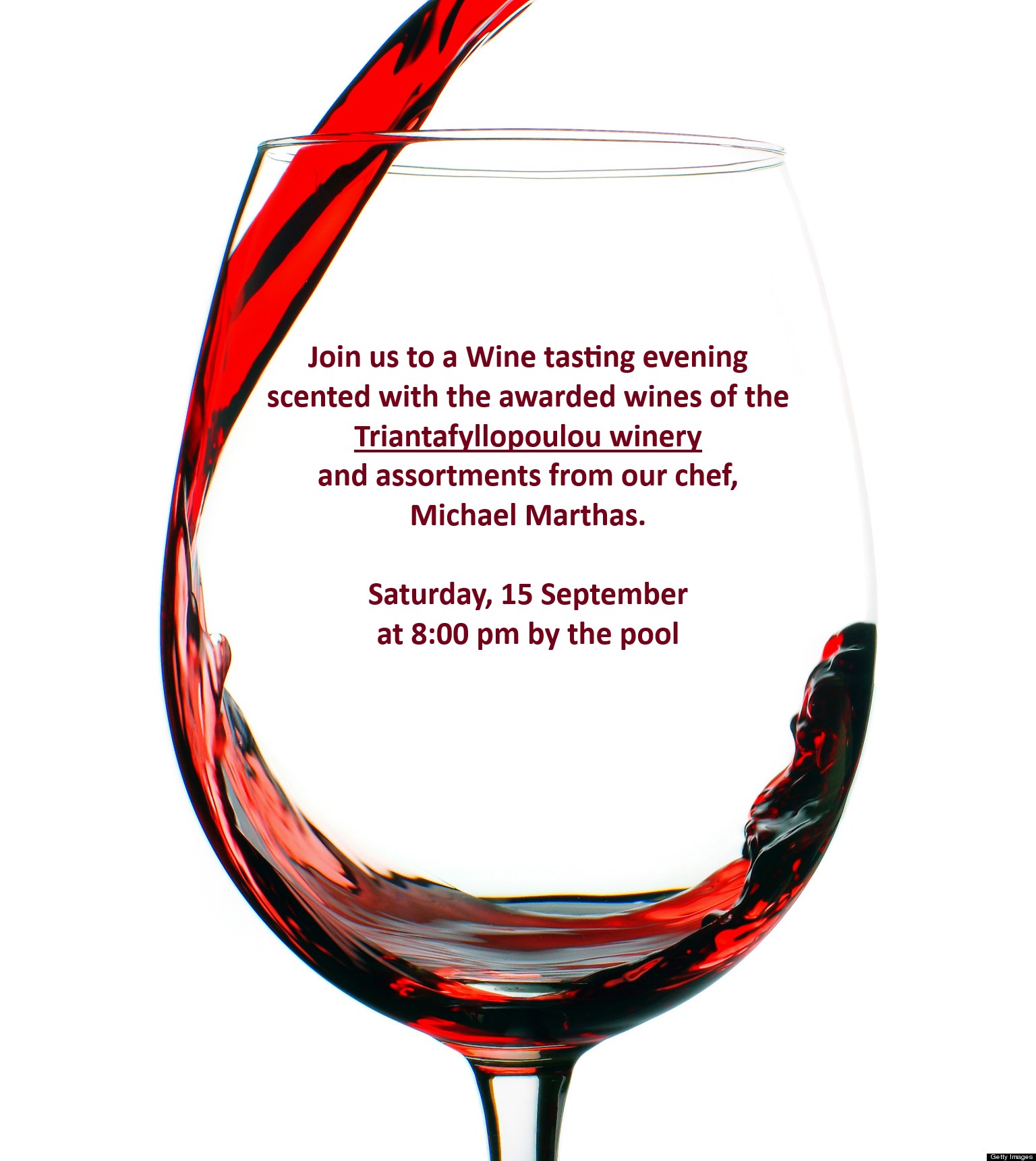Wine tasting event