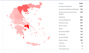 162 τα επιβεβαιωμένα κρούσματα κορωνοϊού στο Νότιο Αιγαίο, τις τελευταίες 10 ημέρες