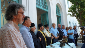 Συγκίνηση στα εγκαίνια και τον αγιασμό του 1ου Λυκείου Κω - Επαναλειτουργεί το κτήριο 2 χρόνια μετά τον καταστροφικό σεισμό της 21ης Ιουλίου του 2017