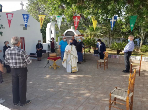 Με όρθρο και Θεία Λειτουργία εορτάστηκε η μνήμη του Αγίου Γεωργίου του Κεφάλα (ΧΑΛΙΚΟΥΡΑ)