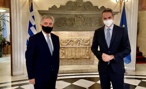 Συνάντηση του Βασίλη Υψηλάντη με τον Πρωθυπουργό στο Μέγαρο Μαξίμου - Τι συζήτησαν