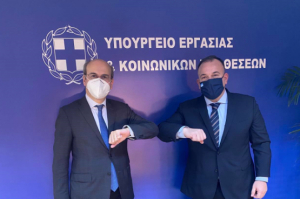 Ο Ιωάννης Παππάς στον Υπουργό Εργασίας Κ. Χατζηδάκη για τα εργασιακά θέματα της Δωδεκανήσου.