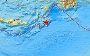 Nέος  σεισμός 5,4 Ρίχτερ στα ανοιχτά της Καρπάθου