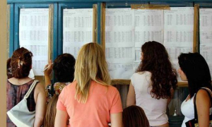Mηνύματα για την ανακοίνωση των βάσεων εισαγωγής στην τριτοβάθμια εκπαίδευση.