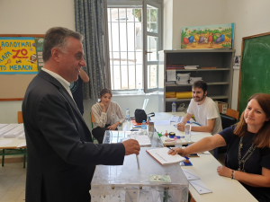 Ψήφισε στο 7ο Δημοτικό  o Δήμαρχος και εκ νέου υποψήφιoς Δήμαρχος Κω  Γιώργος Κυρίτσης