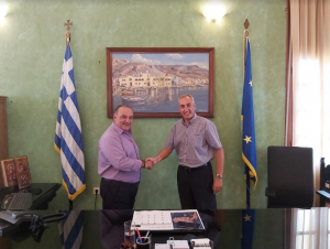 Στην Κάλυμνο ο Γ. Κρητικός - Συνάντηση εργασίας με τον Έπαρχο Π.Ε. Καλύμνου και τους/τις Διευθυντές/ντριες των σχολείων του νησιού