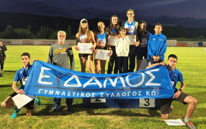 Δεύτερος ο Γ.Σ. ΕΥΔΑΜΟΣ ΚΩ στη γενική κατάταξη των σωματείων στίβου της Δωδεκανήσου