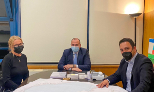 Σύσκεψη του Προέδρου ΤΕΕ Δωδεκανήσου με τον Γ.Γ. Υποδομών για την υλοποίηση τεχνικού έργου στο έργο Καστελλόριζο