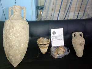 Σύλληψη ημεδαπής για κατοχή αρχαιοτήτων στην Κάλυμνο