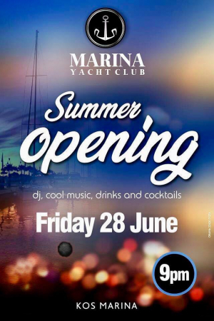 MARINA YACHT CLUB - Την Παρασκευή 28 Ιουνίου το summer opening