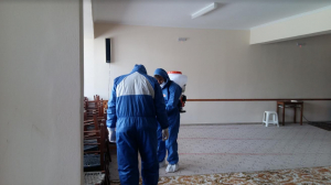 Απολύμανση του χώρου προσευχής (αίθουσα Βακούφ Κω) από εξειδικευμένο συνεργείο