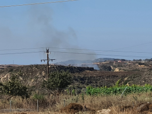 Υπό έλεγχο η φωτιά στην Αντιμάχεια - Επιχείρησε και ελικόπτερο για την κατάσβεσή της