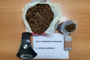 Ακόμη μια σύλληψη για ναρκωτικά στη Ρόδο - Στα χέρια της αστυνομίας 44χρονος. Κατασχέθηκαν 880 γραμμ. κάνναβη και 2 ζυγαριές ακριβείας