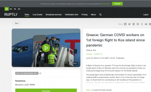 &#039;&#039;Ταξίδεψε&#039;&#039; σε όλο τον κόσμο η είδηση για την φιλοξενία των 170 Γερμανών γιατρών και νοσηλευτών, στην Κω