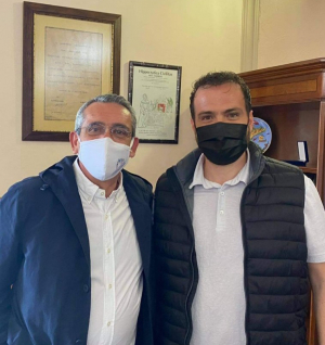 Η συνάντηση του Περιφερειάρχη με την Αντιδήμαρχο Σέβη Βλάχου και τον Πρόεδρο του ΔΟΠΑΒΣ Παναγιώτη Χατζηχριστοφή