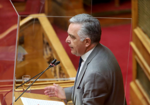 Επανεκλογή του Βασίλη Α. Υψηλάντη στο αξίωμα του Α&#039; Κοσμήτορα της Βουλής των Ελλήνων, με ευρεία πλειοψηφία
