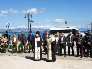 Το Τρισάγιο και η κατάθεση στεφάνων στην Κω, για τον εορτασμό της Ενσωμάτωσης της Δωδεκανήσου. ΦΩΤΟ