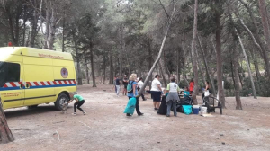 Εθελοντές καθάρισαν το δασάκι της Πλάκας. ΦΩΤΟ