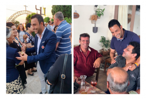 Περιοδείες του υποψήφιου Βουλευτή Αντώνη Γιαννικουρή, σε χωριά της Ρόδου. ΦΩΤΟ
