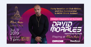 Απόψε Πέμπτη ο DJ Morales στο Black Amber στην Κω