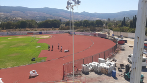 Ολοκληρώθηκε η πρώτη και βασική φάση της τοποθέτησης του Ελαστικού τάπητα (ταρτάν ) στο Νέο Στάδιο ΑΝΤΑΓΟΡΑΣ - Συνεργείο της WORLD ATHLETICS για την πιστοποίηση του σταδίου ΑΝΤΑΓΟΡΑΣ
