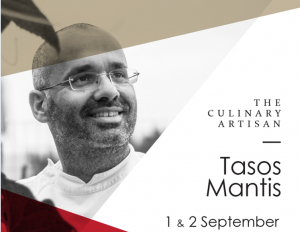Ο σεφ Τάσος Μαντής στο 2ο Culinary Artisan Event, στο Lango Design Hotel &amp; Spa, 1 και 2 Σεπτεμβρίου