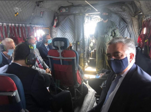 Η άφιξη της Προέδρου της Δημοκρατίας, Κατερίνας Σακελλαροπούλου, στη Ρόδο και η αναχώρησή της για το Καστελλόριζο