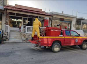 Καθημερινές οι απολυμάνσεις σε Πυλί και νοσοκομείο Κω, από τον Δήμο. Συνεχίζονται σε όλο το νησί. ΦΩΤΟ