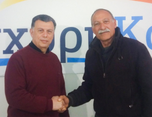 Ο Νικολιός Χατζηνικολάου με τον Θεοδόση Νικηταρά