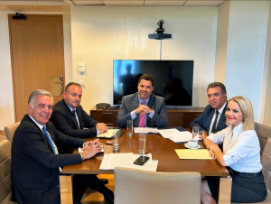 Συναντήσεις του Βασίλη Α. Υψηλάντη με τον Υφυπουργό στον Πρωθυπουργό Αθανάσιο Κοντογεώργη και την ηγεσία του Υπουργείου Εργασίας
