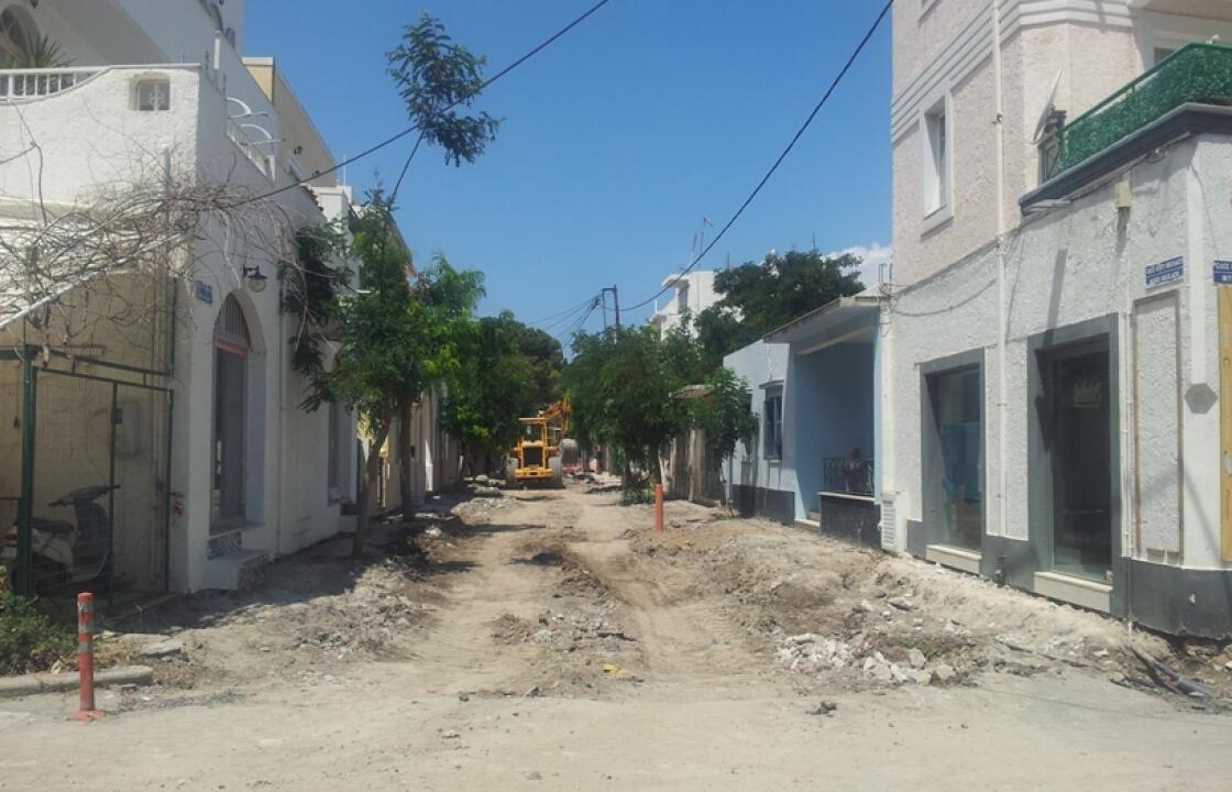Οι εργασίες του έργου της ανάπλασης &amp; αναβάθμισης του αστικού εξοπλισμού στο ιστορικό κέντρο της πόλης της Κω