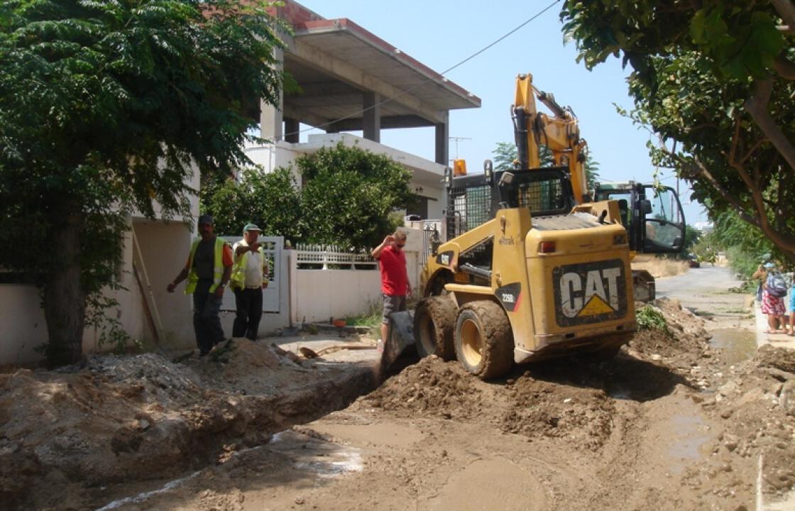 Σε εξέλιξη το αποχετευτικό δίκτυο των Κοινοτήτων Ασφενδιού και Πυλίου.Δείτε φωτογραφίες