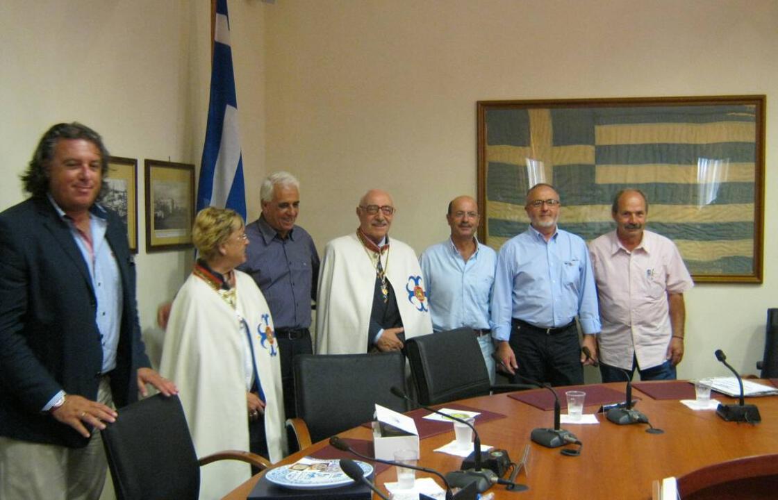 Συνάντηση στο Δημαρχείο με εθελοντές αιμοδότες της πόλης Γένοβας της Ιταλίας.ΦΩΤΟ
