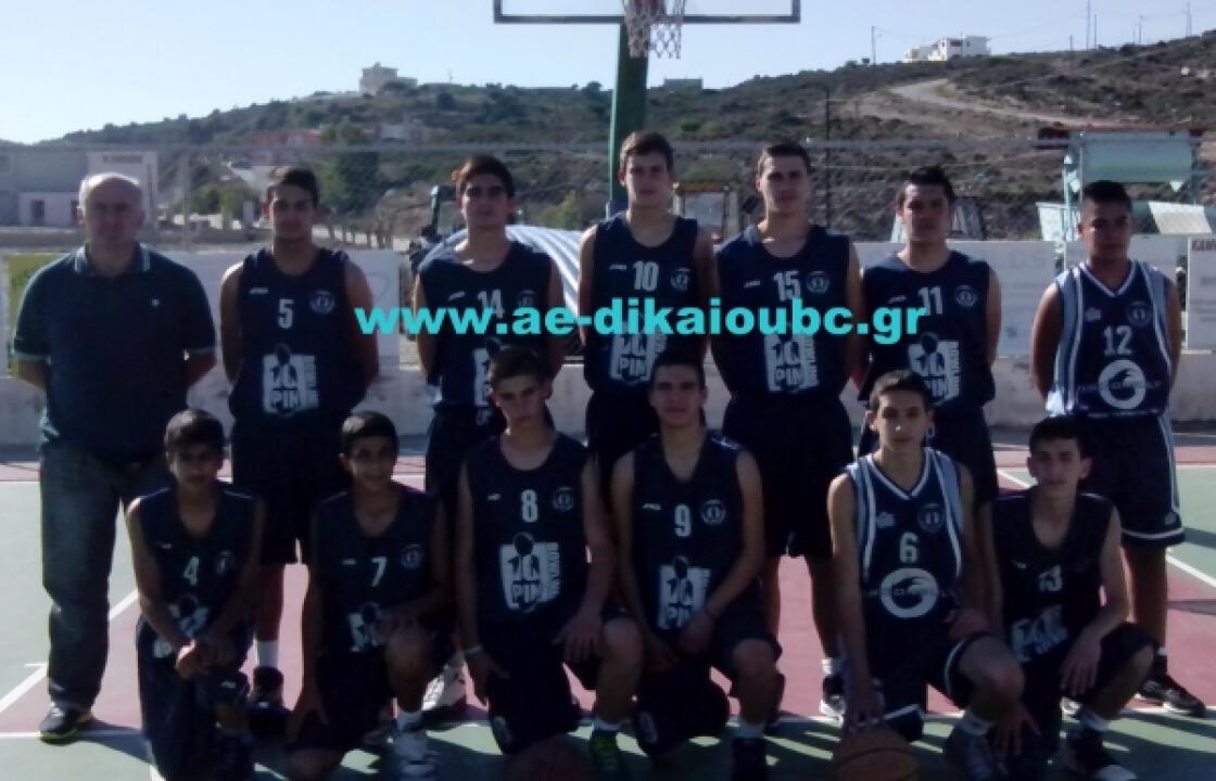 Α.Ε. Δικαίου - Ε.Α.ΚΑ. 100-28 (2η αγωνιστική παιδικό)