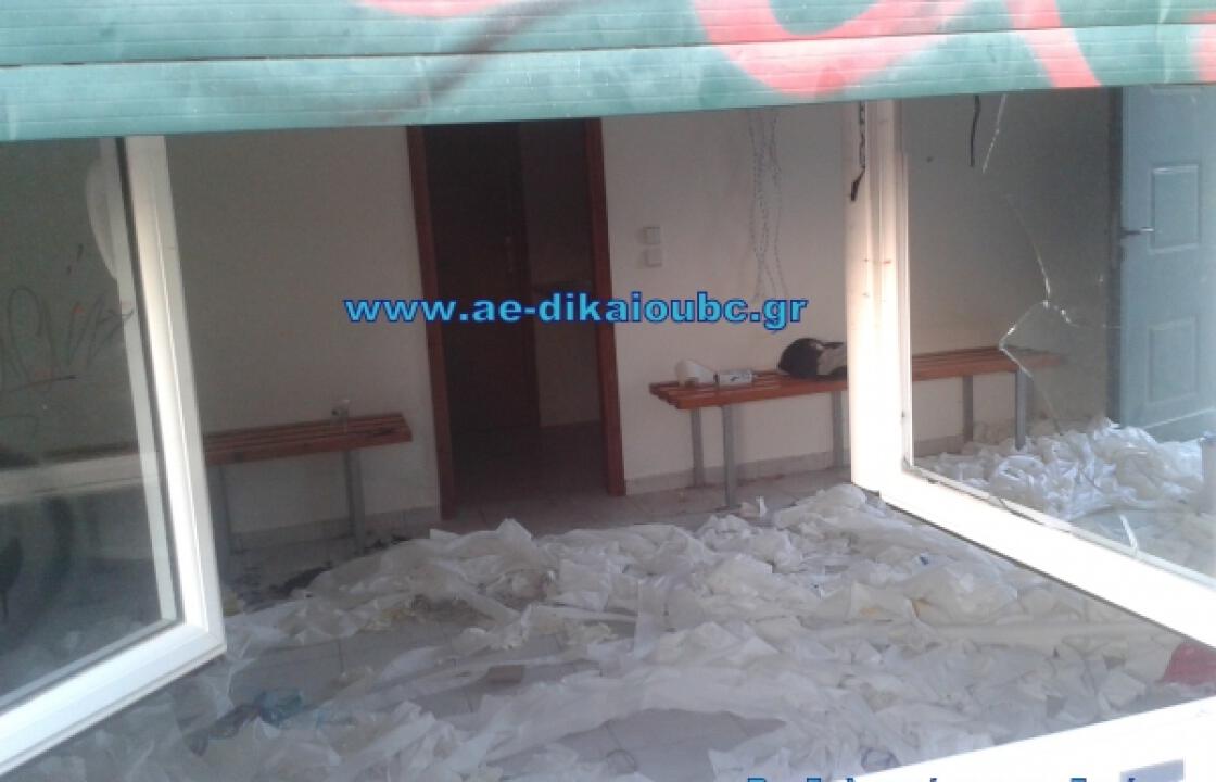 Βανδαλισμοί  στα αποδυτήρια μπάσκετ του γηπέδου Ζηπαρίου.Δείτε φωτό