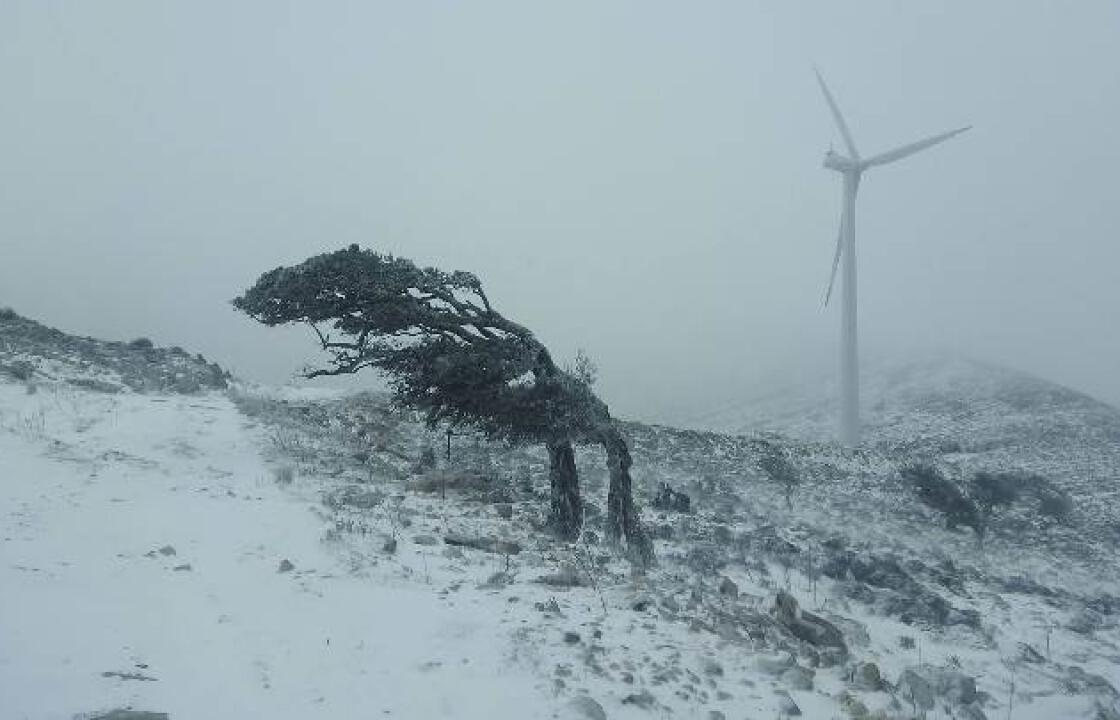 Χιόνισε στη Ρόδο.Δείτε φωτογραφίες