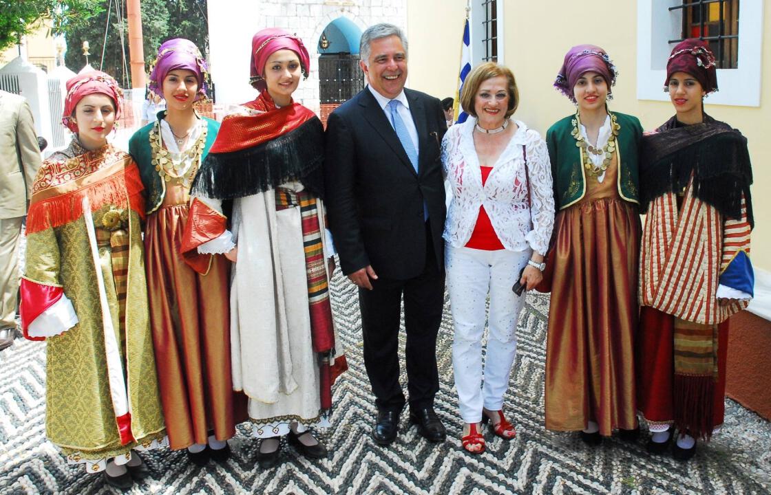 Στην Σύμη για την επέτειο της λήξης του Β&#039; Παγκοσμίου Πολέμου ο Β. Υψηλάντης