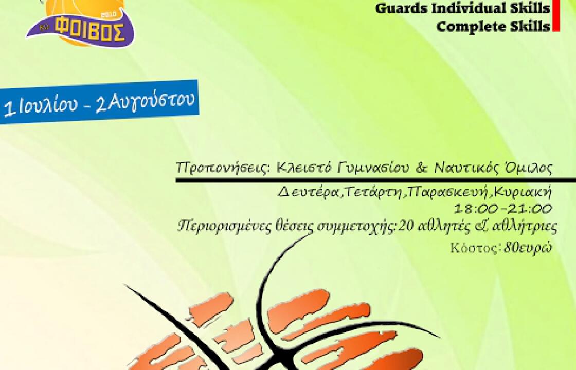 Basketball Development : Καλοκαιρινές προπονήσεις από τον Α.Σ. Φοίβος Κω
