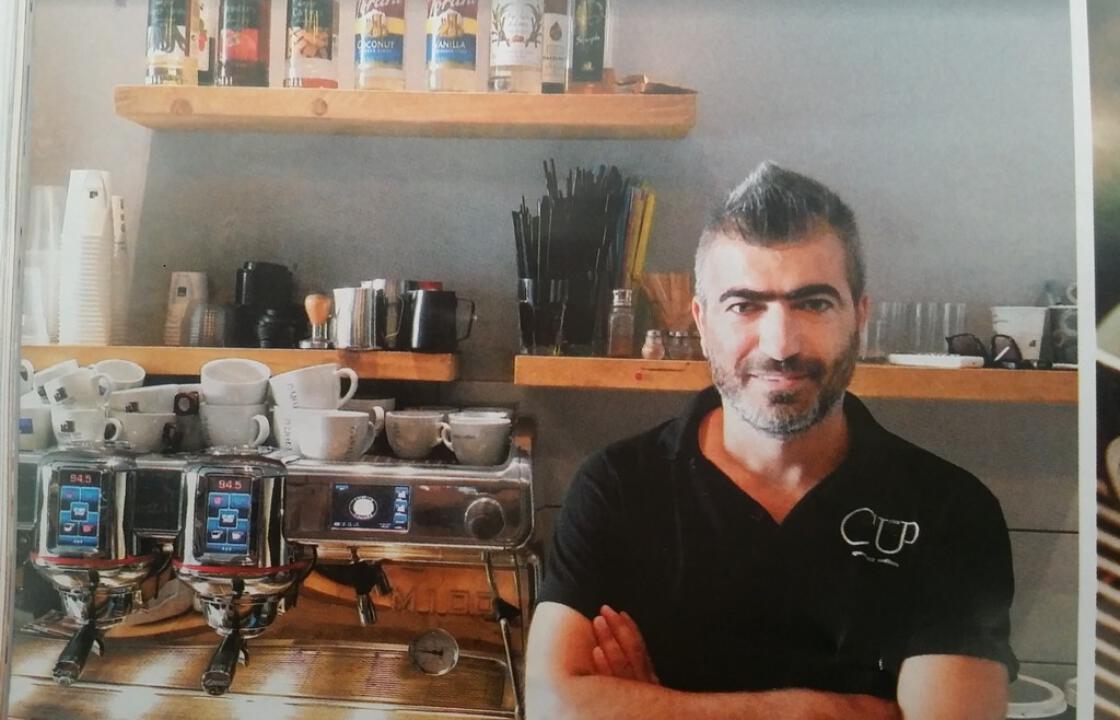 Ο Γρηγόρης Χατζηχαραλάμπους (The Cup) , στο περιοδικό SNACK &amp; COFFEE