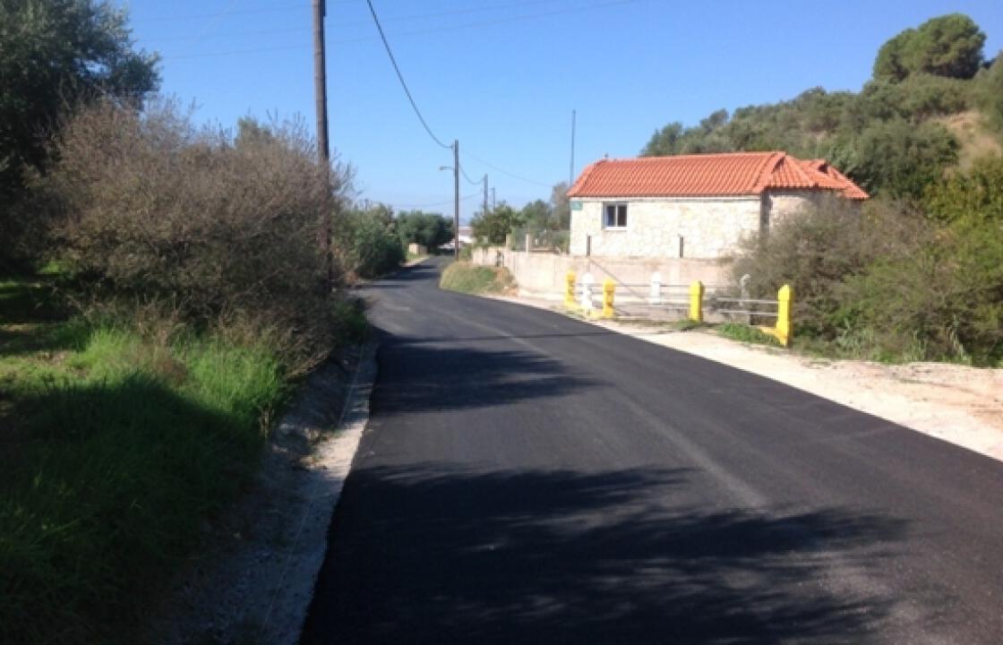 Ολοκληρώθηκε το έργο του δρόμου που εξυπηρετεί την πρόσβαση στον οικισμό Αμανιού