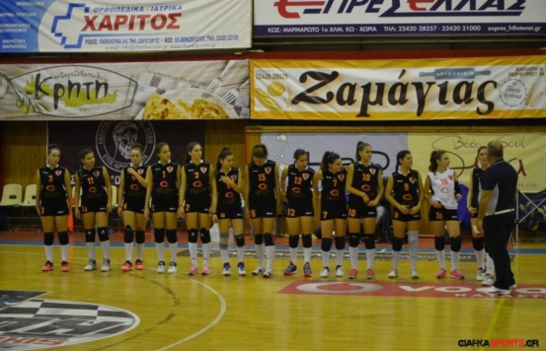 ΑΟ ΑΘΛΟΠΑΙΔΙΩΝ: Πρώτη νίκη για τις νεάνιδες