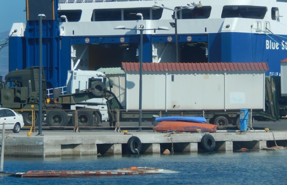 Φρούριο το λιμάνι της Κω. Έφτασαν τα σπίτια προκάτ για το HOT SPOT.ΦΩΤΟ