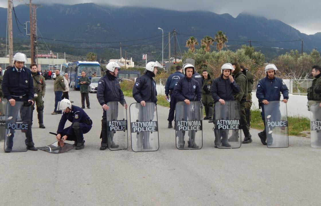Έφυγαν 3 διμοιρίες των ΜΑΤ από την Κω με C130 , για Μυτιλήνη