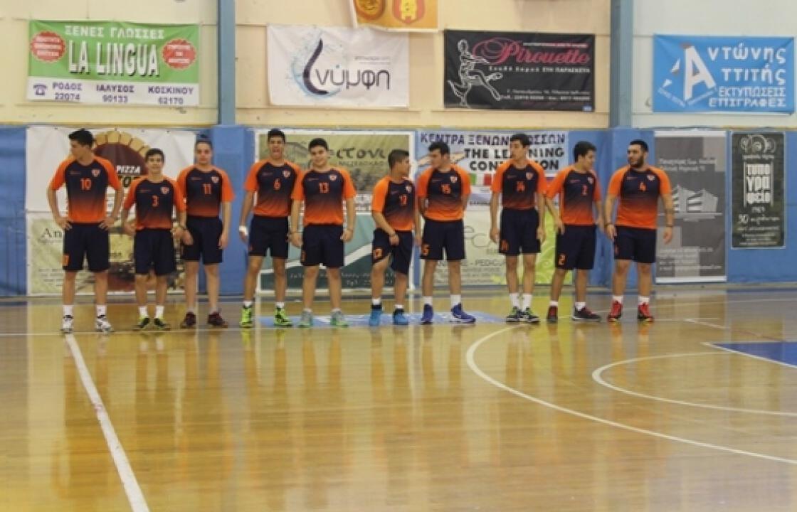 2 στα 2 για το ανδρικό του Α.Ο. Αθλοπαιδιών στη Ρόδο