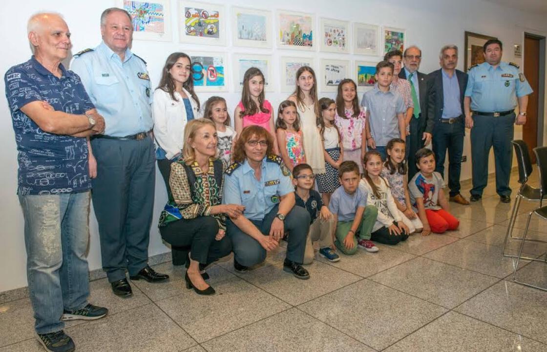 Ξεχώρισε στην έκθεση παιδικής ζωγραφικής: «η οδική ασφάλεια μέσα από τα μάτια των παιδιών» και ο Μιλτιάδης από την Κω ΦΩΤΟ