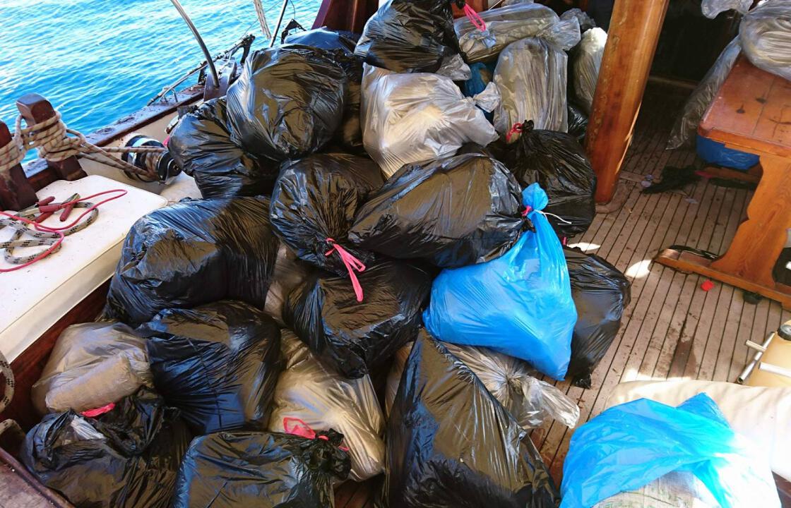 700 κιλά ακατέργαστης κάνναβης μετέφερε το ιστιοφόρο σκάφος που βρέθηκε έξω από τη Νίσυρο.ΦΩΤΟ