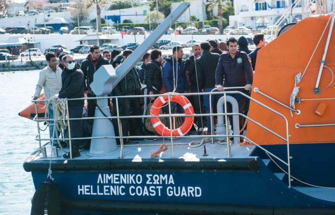 Επιχείρηση εντοπισμού Ι/Φ σκάφους στη θαλάσσια περιοχή μεταξύ Καρπάθου και Κρήτης- Διάσωση 105 προσφύγων-μεταναστών