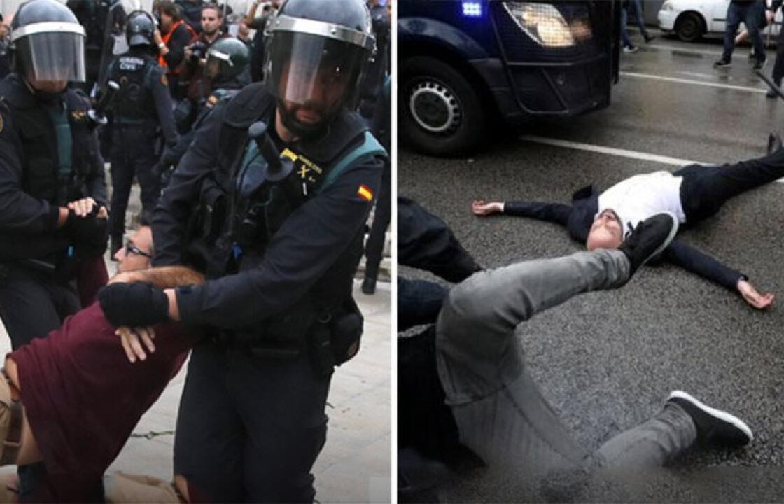 Πρωτοφανή αγριότητα στην Καταλονία: Πλαστικές σφαίρες, ξύλο και πάνω από 761 τραυματίες από την επίθεση της αστυνομίας