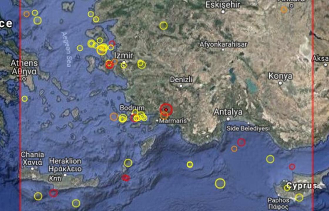 Σεισμός 5 Ρίχτερ στην Τουρκία - Ταρακουνήθηκε και η Ρόδος