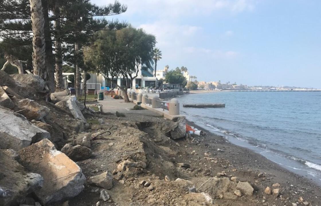 Δήμος Κω: Ξεκίνησε το έργο ανακατασκευής του τοιχίου στη Β. Γεωργίου